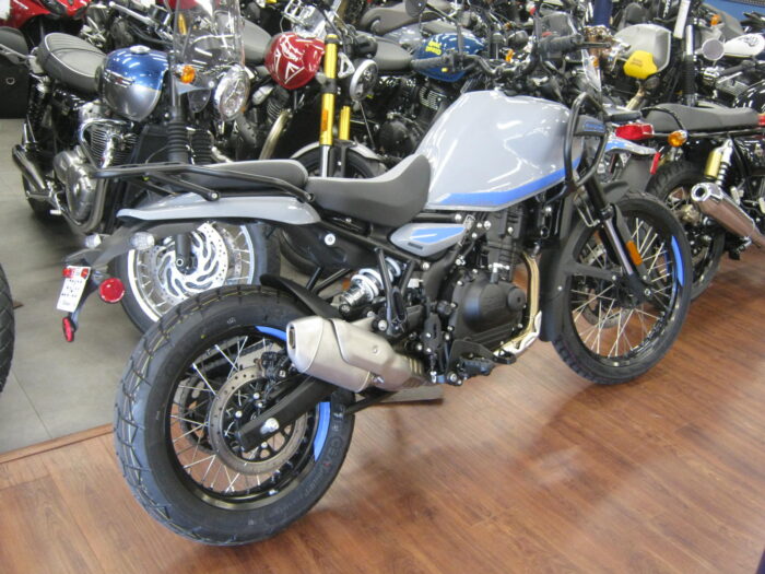 2025 Royal Enfield Himalayan 450 in Slate Poppy Blue at Chesapeake Cycles in Annapolis Maryland