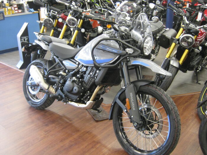 2025 Royal Enfield Himalayan 450 in Slate Poppy Blue at Chesapeake Cycles in Annapolis Maryland