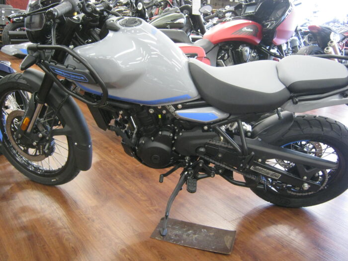 2025 Royal Enfield Himalayan 450 in Slate Poppy Blue at Chesapeake Cycles in Annapolis Maryland