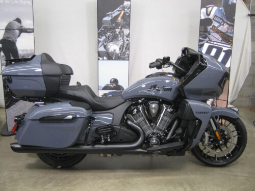 2024 Indian Pursuit Dark Horse with Audio Package in Stealth Gray at Chesapeake Cycles in Annapolis, Maryland