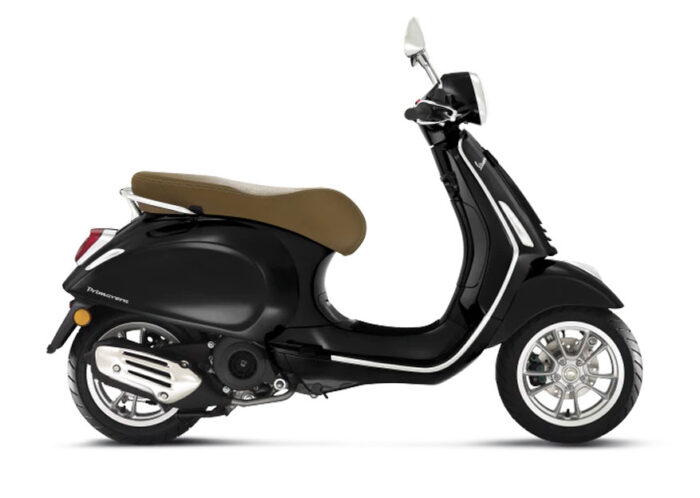 2023 Vespa Primavera 150 in Black Stock Photo