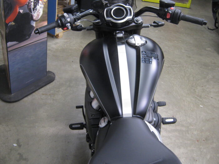 2025 Triumph Rocket 3 GT Storm in Matte Sapphire Black and Satin Pacific Blue at Chesapeake Cycles in Annapolis MD