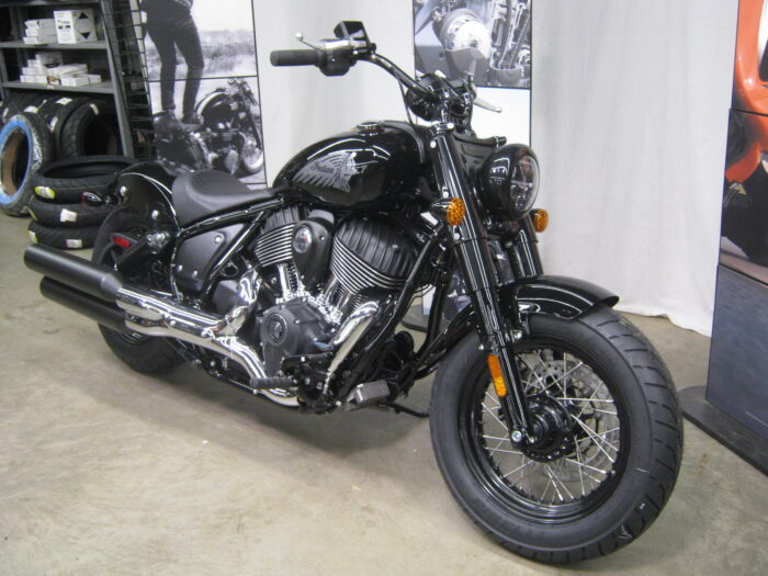 2024 Indian Chief Bobber ABS in Black Metallic available at Chesapeake Cycles in Annapolis MD