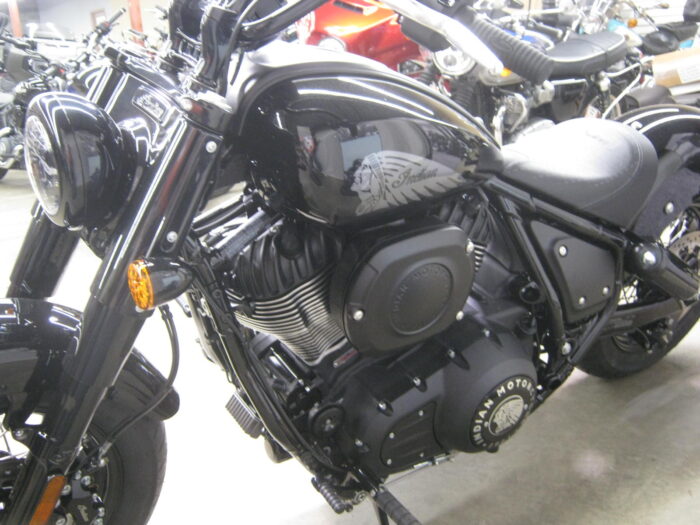 2024 Indian Chief Bobber ABS in Black Metallic available at Chesapeake Cycles in Annapolis MD