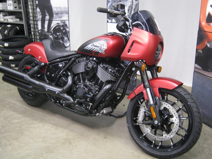 2024 Indian Sport Chief in Sunset Red Smoke at Chesapeake Cycles in Annapolis Maryland