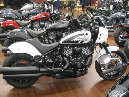 2024 Indian Sport Chief in Ghost White Metallic Smoke at Chesapeake Cycles in Annapolis Maryland