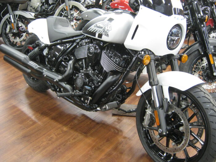 2024 Indian Sport Chief in Ghost White Metallic Smoke at Chesapeake Cycles in Annapolis Maryland