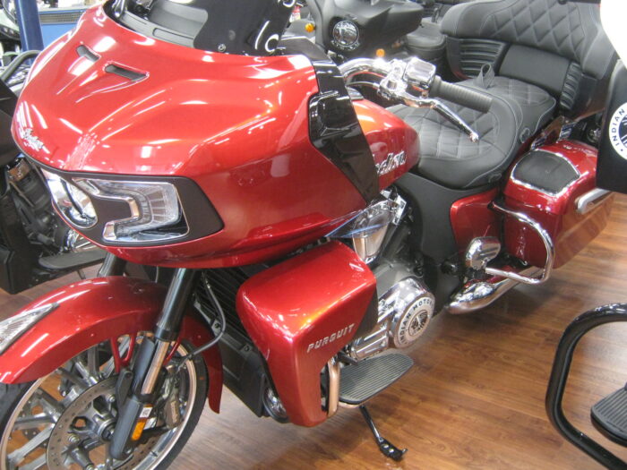 2024 Indian Pursuit Limited with Powerband Audio in Sunset Red Metallic at Chesapeake Cycles in Annapolis MD