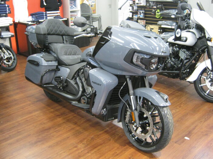 2024 Indian Pursuit Dark Horse with Audio Package in Stealth Gray at Chesapeake Cycles in Annapolis Maryland