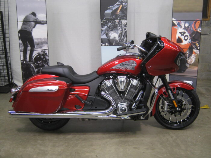 2024 Indian Challenger Limited with Audio in Sunset Red Metallic at Chesapeake Cycles