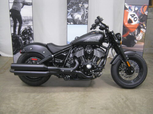 2024 Indian Chief Bobber Dark Horse in Black Smoke at Chesapeake Cycles in Annapolis Maryland