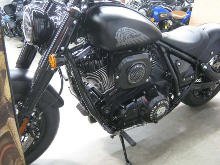 2024 Indian Chief Bobber Dark Horse in Black Smoke at Chesapeake Cycles in Annapolis Maryland