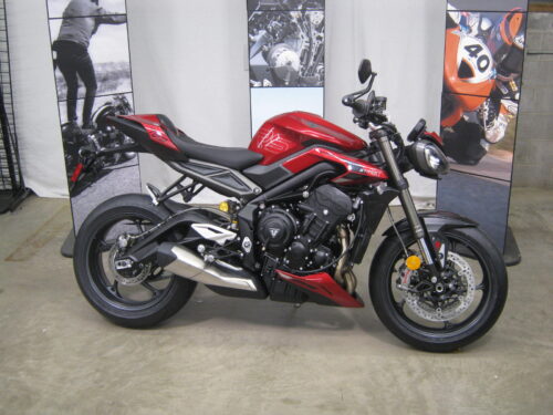 2024 Triumph Street Triple 765 RS in Carnival Red at Chesapeake Cycles in Annapolis MD