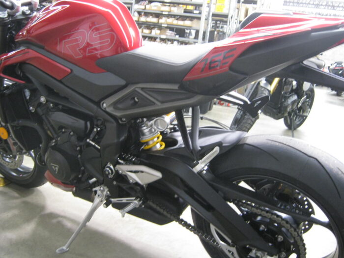 2024 Triumph Street Triple 765 RS in Carnival Red at Chesapeake Cycles in Annapolis MD